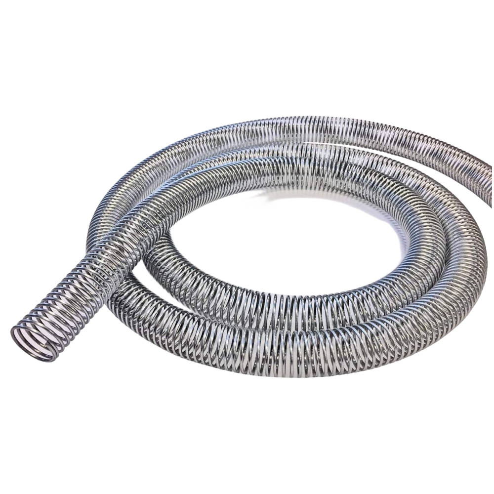 Steel spring hose guard