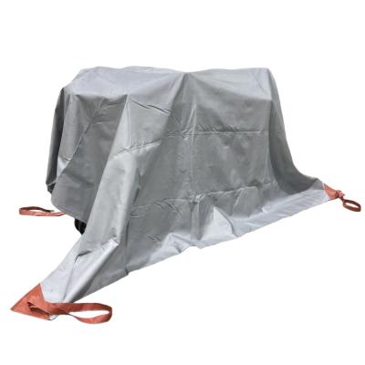 E-bike fire blanket used for lithium battery fire containment