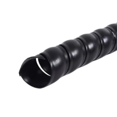 HDPE spiral hose guard for hydraulic hose abrasion protection
