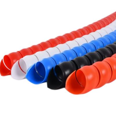 HDPE spiral hose guard for hydraulic hose abrasion protection